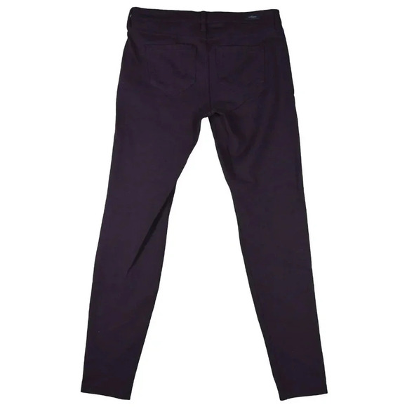 LIVERPOOL || Ponte Knit Pants Aubergene Dark Purple Stretch Size 6 Slim Ankle - Picture 2 of 9